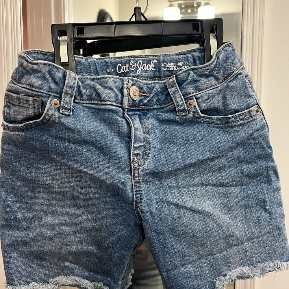 Cat & Jack Midi Stretch Denim Shorts